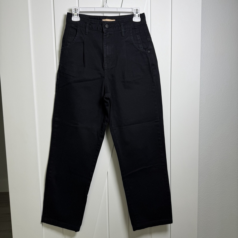 Carol Bassi Black High Rise Baggy Jeans Size 36 Streetwear 90s Workwear Cotton